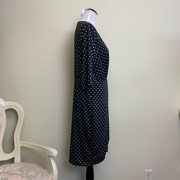 Crossover V-Neck bodice with a faux wrap skirt 1XL - Picture 2 of 13